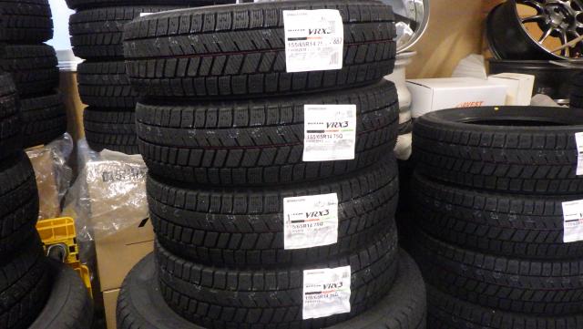 155/65R14 ２０２６年製　ブリジストンブリザックVRX3 155/65R14 ４本組み換え込み