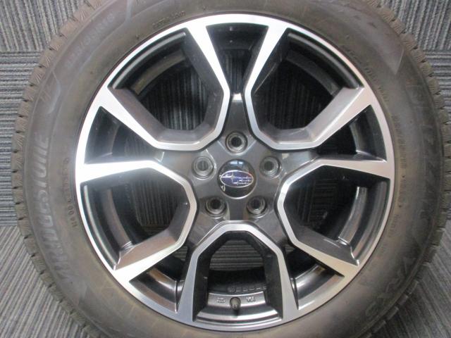 スバル純正　オプション　SAA　18×7J（+48）5H-114.3/　225/55R18（ブリヂストン　VRX3)バリ山　2024年製造