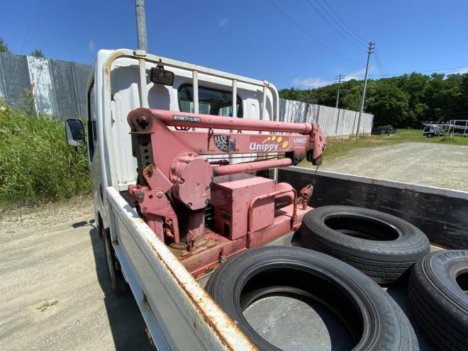 アトラス1t積み平ボディー　ミニクレーン付 4WD 3000 2Dr