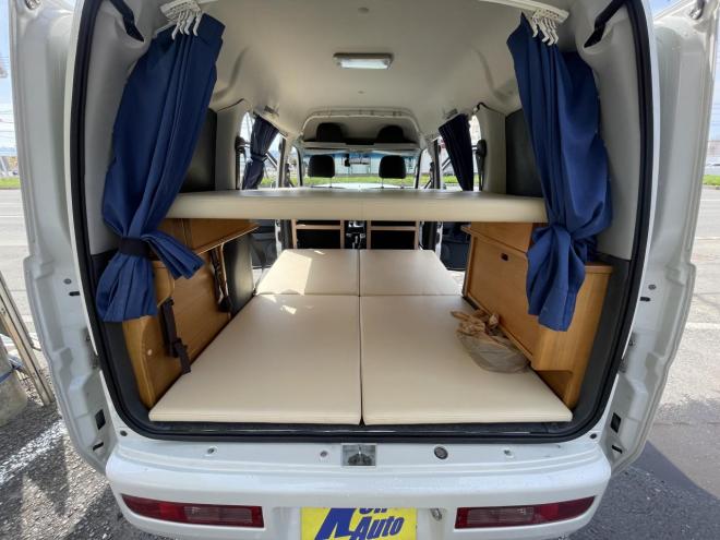 ハイゼットHIJET 4WD CRUSE TURBO LTD  HIGH ROOF　寒冷地仕様　サブバッテリー外部電源　ちょいきゃん葵2段ベット　フルセグブルートゥ－ス　バックカメラ　ETC 　アルミ　ドラレコ　バイザー　カーテン 4WD 660 ５Dr