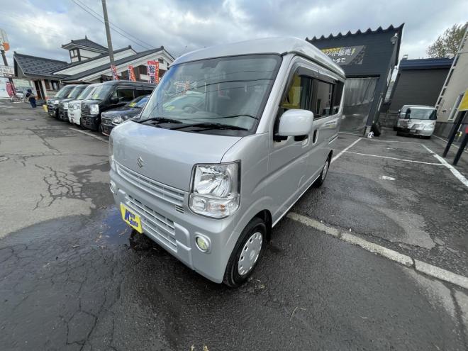 エブリィEVERY VAN 4WD JOIN TURBO HIGE ROOF 本州仕入　寒冷地仕様　TURBO 　ブレーキアシスト　横滑り防止　フォグランプ　フルセグナビ　ブルトース　スタットレス 4WD 660 5Dr