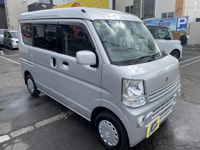 エブリィEVERY VAN 4WD JOIN TURBO HIGE ROOF 本州仕入　寒冷地仕様　TURBO 　ブレーキアシスト　横滑り防止　フォグランプ　フルセグナビ　ブルトース　スタットレス 4WD 660 5Dr