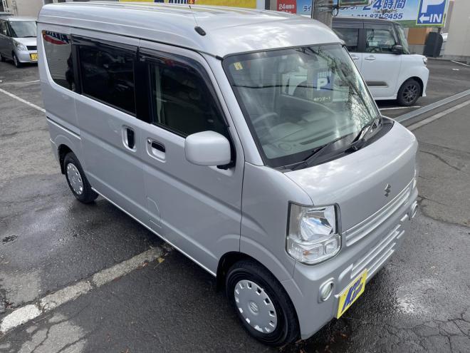 エブリィEVERY VAN 4WD JOIN TURBO HIGE ROOF 本州仕入　寒冷地仕様　TURBO 　ブレーキアシスト　横滑り防止　フォグランプ　フルセグナビ　ブルトース　スタットレス 4WD 660 5Dr