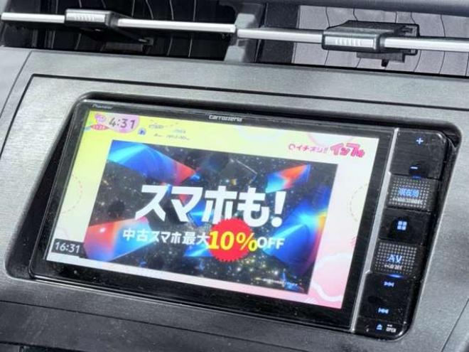 プリウス1.8 S　下廻防錆スマキーTVナビ 2WD 1800