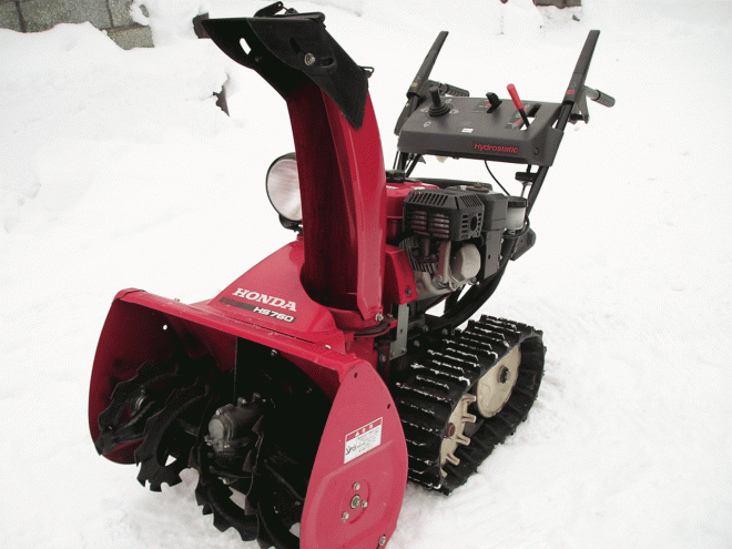 除雪機ホンダ　７馬力除雪機　ＨＳ－760　オーガ上下　ハンド式