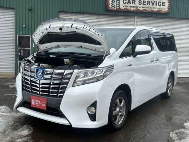 アルファードハイブリッド 2.5 X E-Four 4WD　社外ナビ/Bカメラ/ETC/後席モニタ/禁煙車 2500
