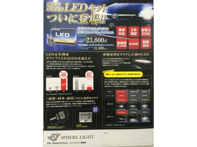 LEDヘッドライト球 H4 Hi/Lo　コンバージョンキット