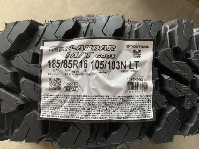 新品YOKOHAMA 185/85R16 M/T G003