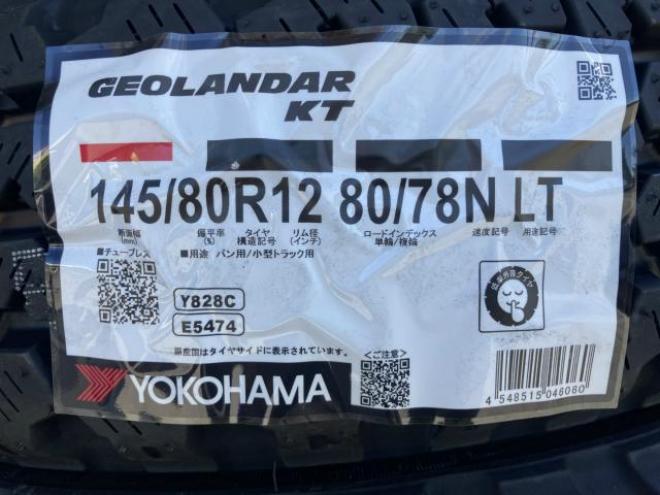 YOKOHAMA GEOLANDAR KT 145/80R12 80/78N LT 4本