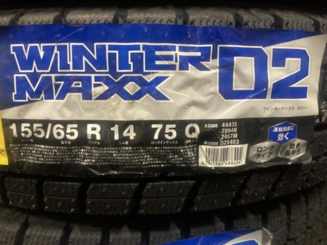 DUNLOP WINTER MAXX WM02 155/65R14 4本