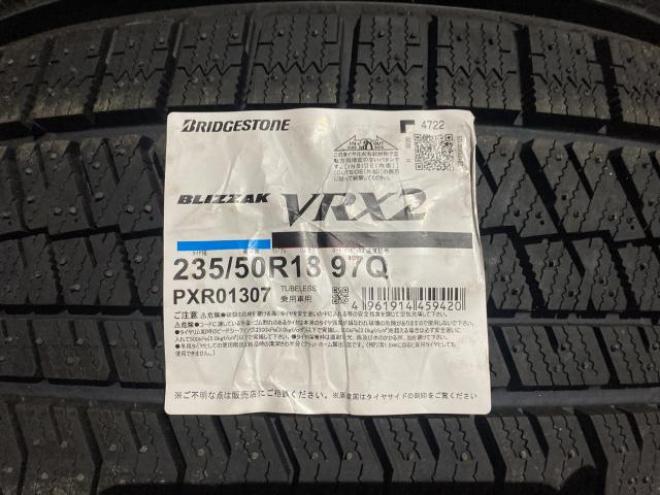 新品冬タイヤ BS VRX2 235/50R18 4本